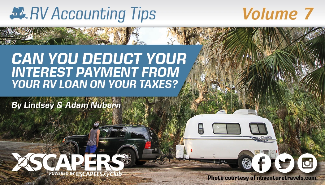 Can You Deduct Your Interest Payment from Your RV Loan on Your Taxes?
