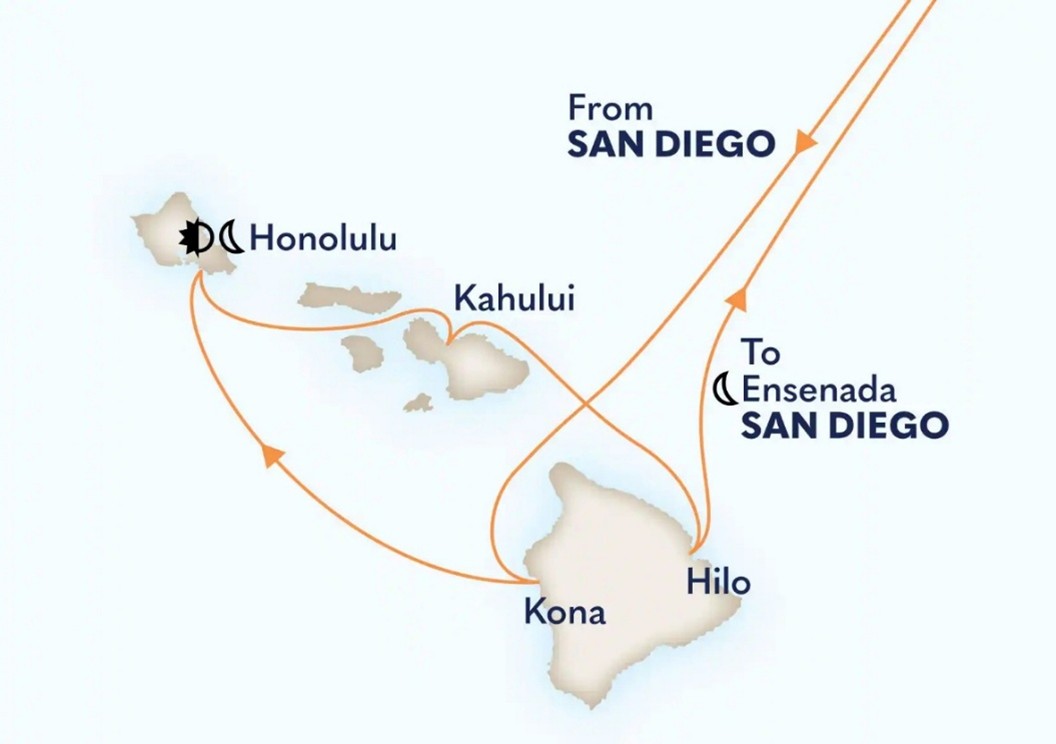 Hawaii Cruise Route