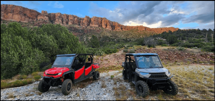 Canyon with Off-road Jeeps