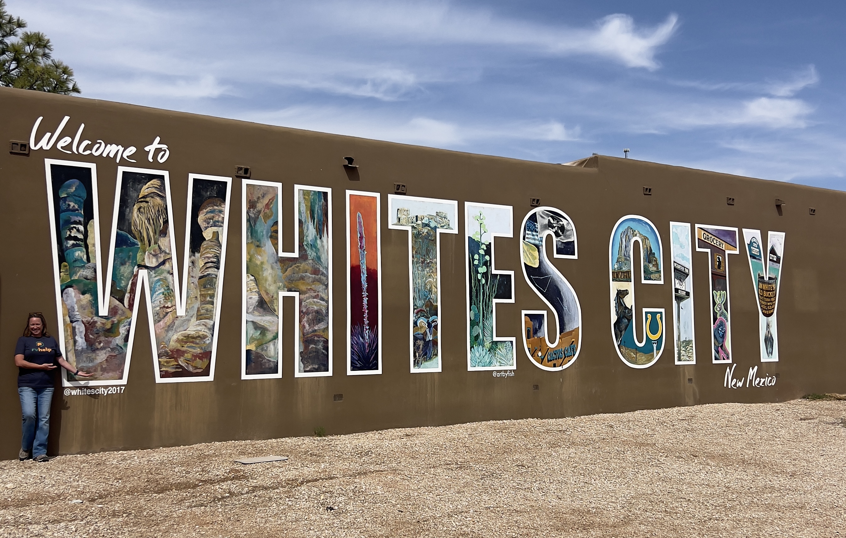 Whites City Sign