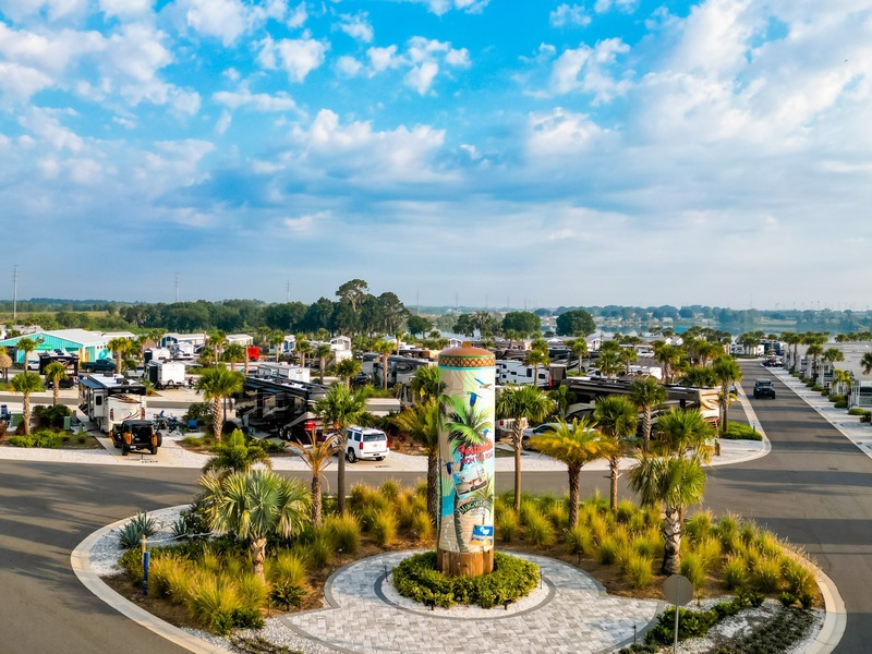 RV sites at Camp Margaritaville Auburndale