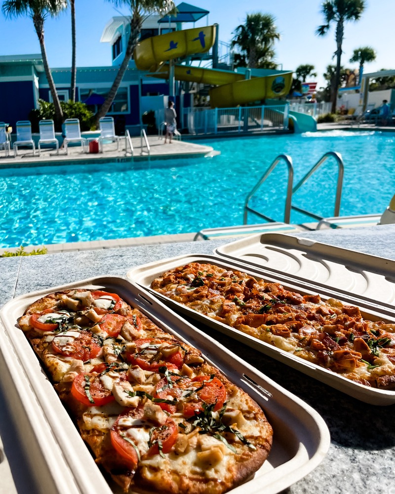 Poolside dining at Camp Margaritaville Auburndale