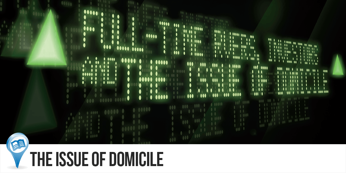 The Issue of Domicile