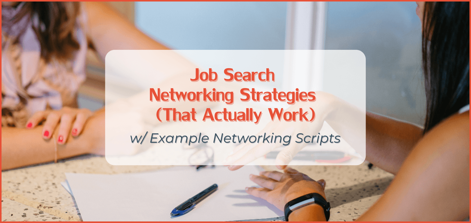 Job Search Networking Strategies That Work